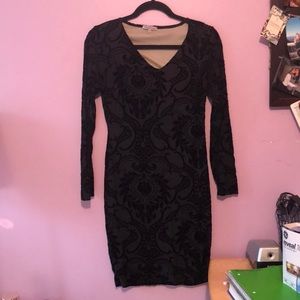 Charlotte Russe black velvet dress SIZE MEDIUM